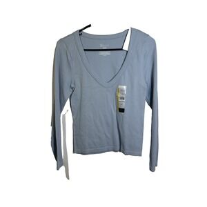 NOBO no boundaries womens juniors v neck long sleeve shirt size large 11 13